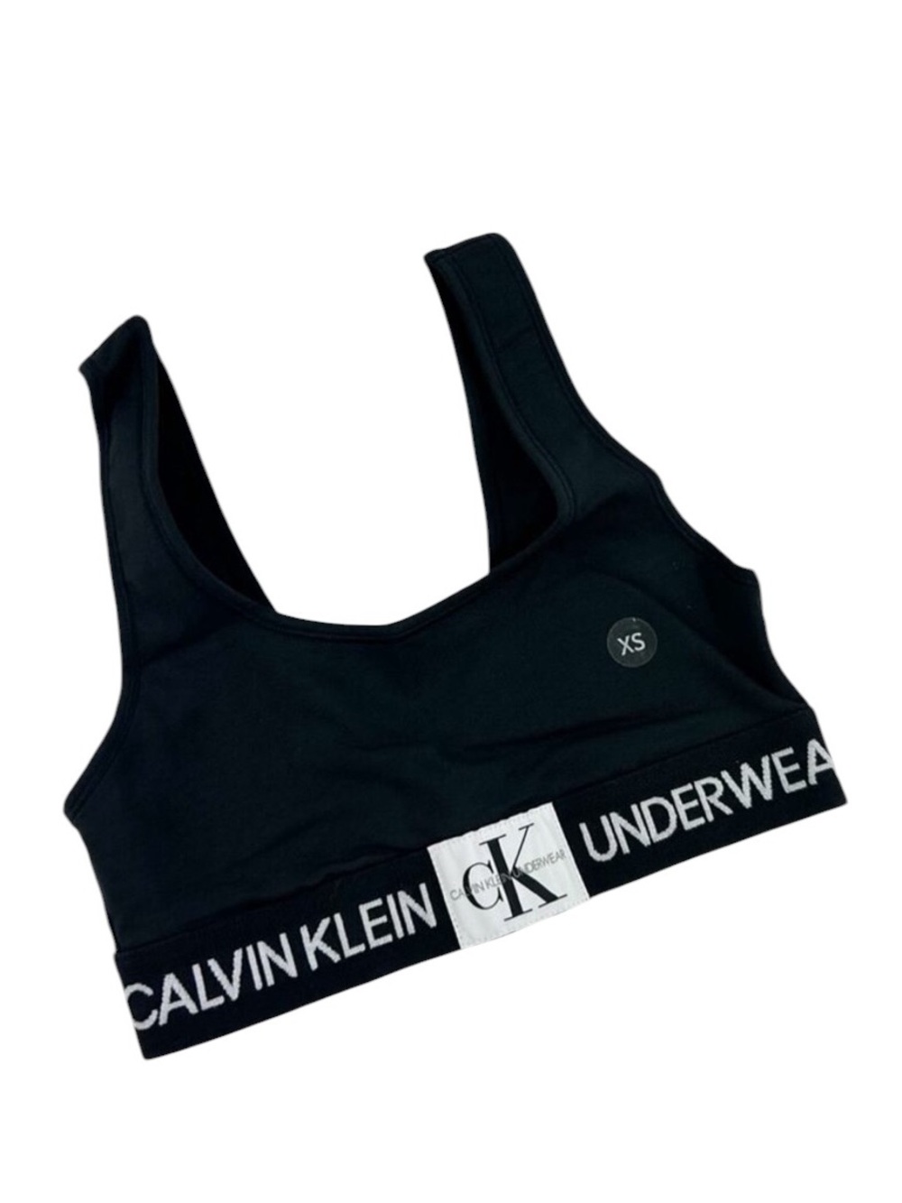 Calvin Klein Black Logo Underband Bralette Size X-Small